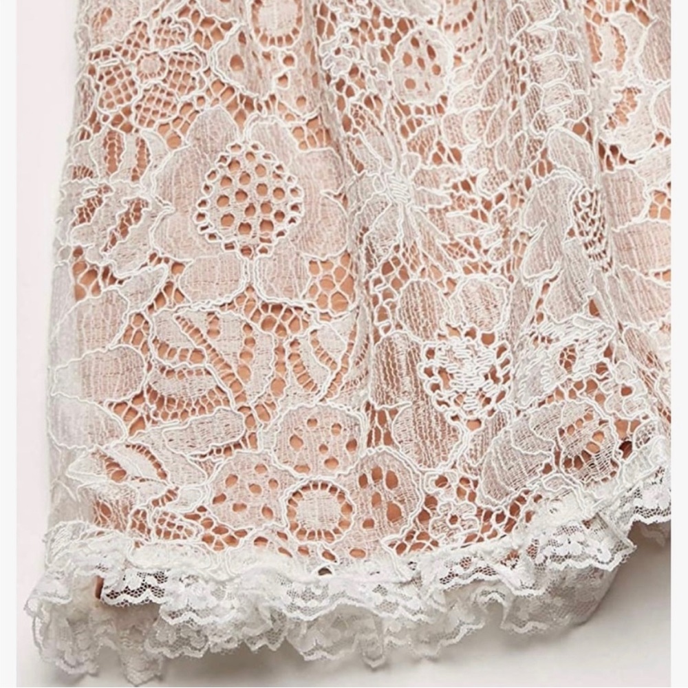 For Love and Lemons Dress. Ivory Lace Bustier. - Picture 6 of 13